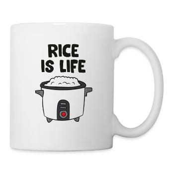 Rice Is Life Asian Food Chinese Rice Love Rice - Mug - white - Right
