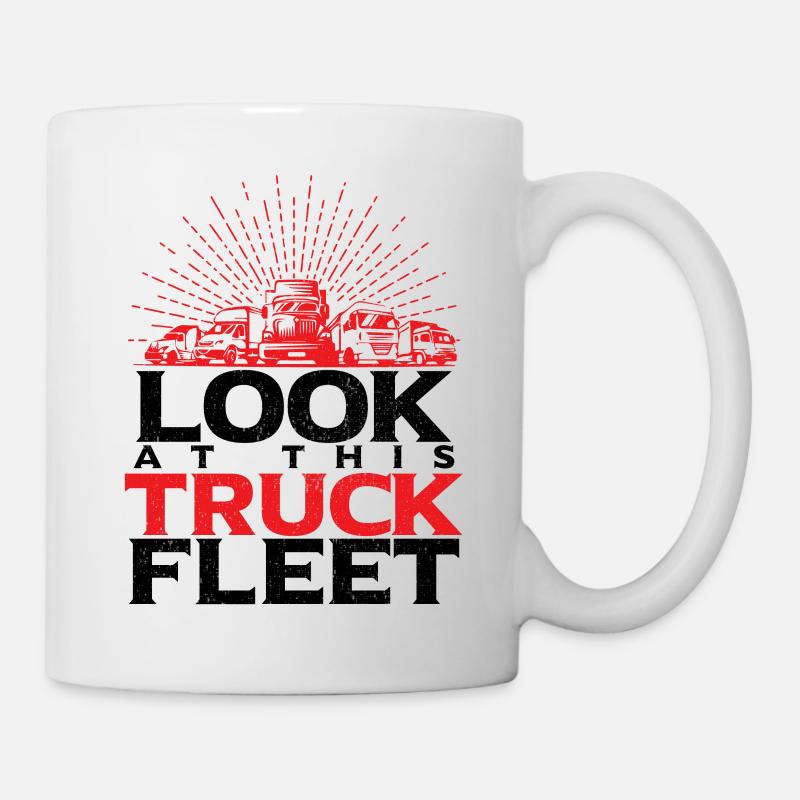 Découvrez cette flotte de véhicules - Mug blanc - blanc