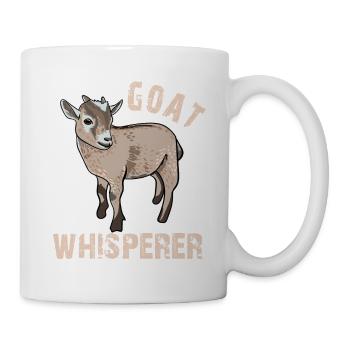 Chèvre Whisperer - Mug blanc - blanc - Droite