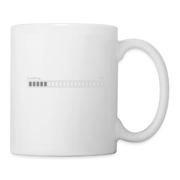 Barre de chargement 25%, claire - Mug blanc - blanc - Droite