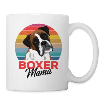 Chien boxer - Mug blanc - blanc - Droite