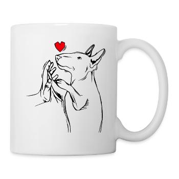 Bullterrier - Tasse - Weiß - Rechts