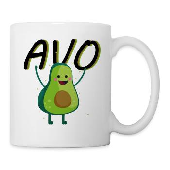 Avocat végétalien végétarien pour les couples Cadeaux partenaires - Mug blanc - blanc - Droite