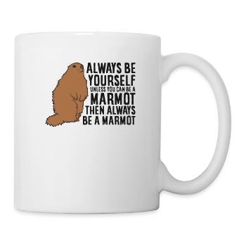Marmotte Cadeau Soyez Toujours Une Marmotte - Mug blanc - blanc - Droite