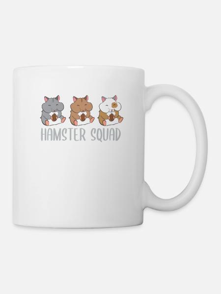 Hamster Squad Lustiger Hamster Team - Tasse - Weiß