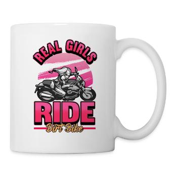 Moto fille femmes drôle cadeau de motard - Mug blanc - blanc - Droite