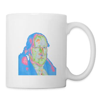 Georg Friedrich Wilhelm Hegel pop Art - Tasse - Weiß - Rechts