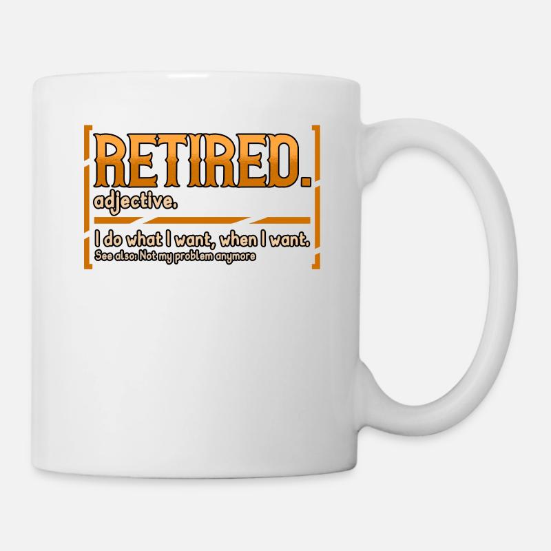 Funny retirement saying retirement gift - Mug - white