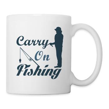 Fischer fischen frische Fische - Tasse - Weiß - Rechts