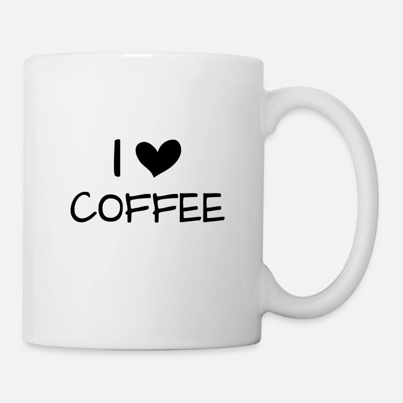 I love coffee - Tasse - Weiß