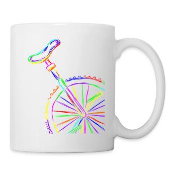 Colorful Stroke Unicycle - Mug - white - Right