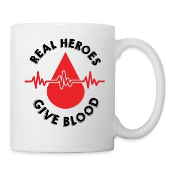 Save life, donate blood, donate blood - Mug - white - Right