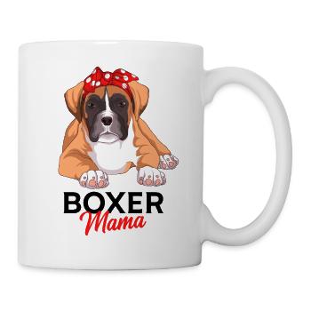 Chien boxer - Mug blanc - blanc - Droite