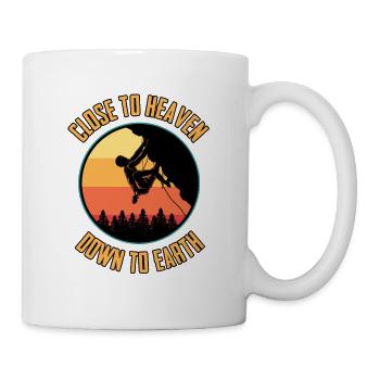 Mousqueton d'escalade cadeau alpinisme - Mug blanc - blanc - Droite