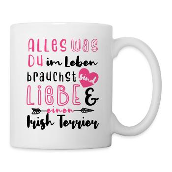Irish Terrier Dog Dog Owner Mug Gift - Mug - white - Right