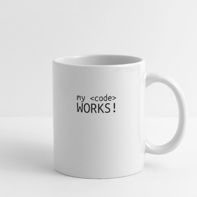 Mein Code funktioniert Programmieren Informatik Tasse