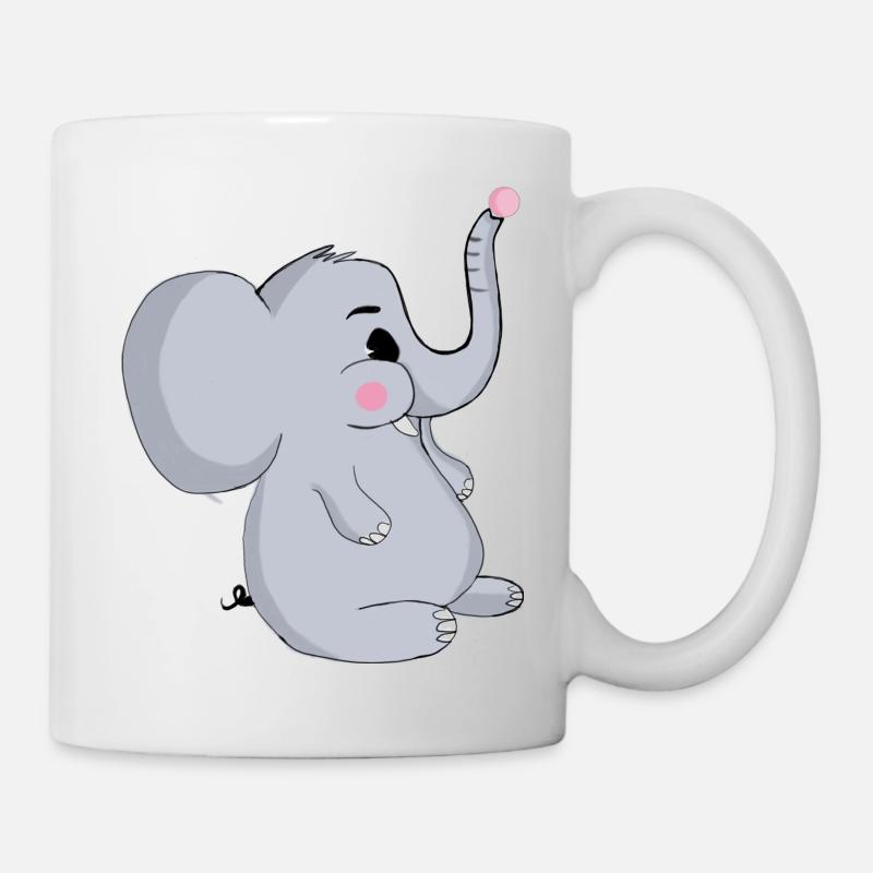 elephant - Mug - white