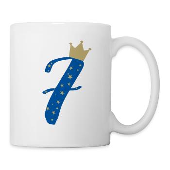 7 seven seven number birthday child gift - Mug - white - Right
