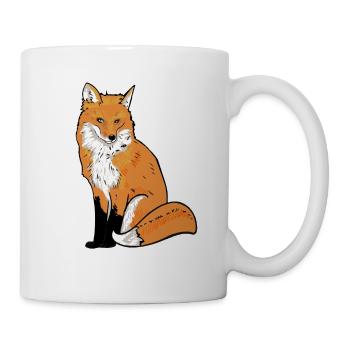 Illustration de renard - Mug blanc - blanc - Droite
