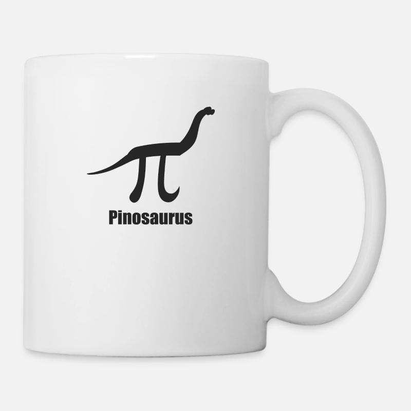 Mathe Mathematik Witz Mathelehrer Pinosaurus - Tasse - Weiß