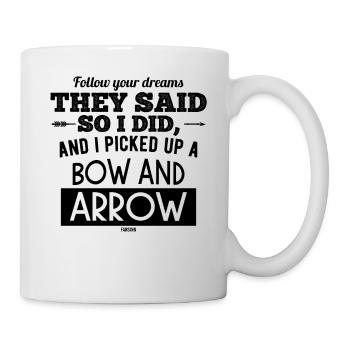 Tir à l’arc Archer Flèche - Mug blanc - blanc - Droite