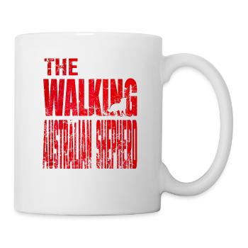 Cadeau de marche australien de chien de berger australien - Mug blanc - blanc - Droite