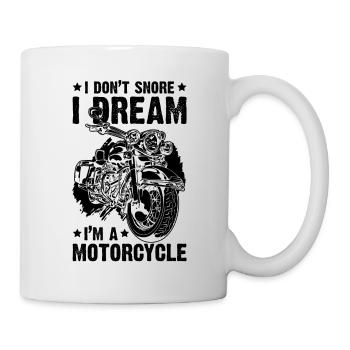 Motorrad Biker Motorcycle - Tasse - Weiß - Rechts