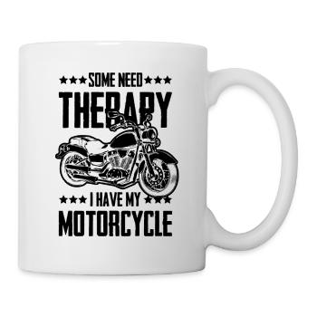 Motorcycle thérapie Drôle de sort - Mug blanc - blanc - Droite
