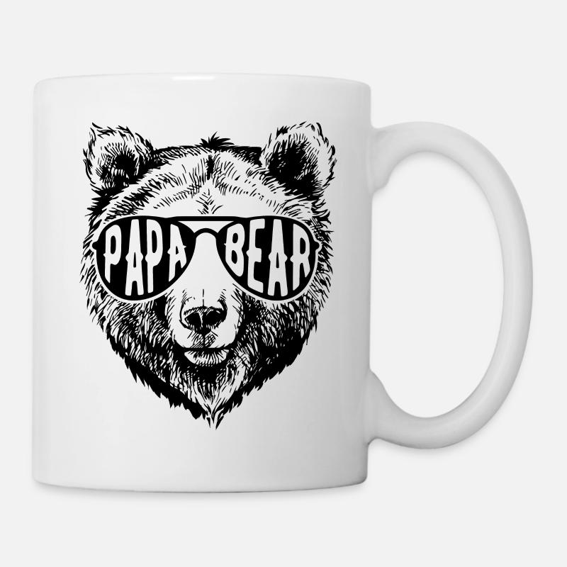 Papa Bär - Tasse - Weiß