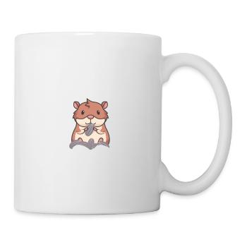 Hamster Haustier Nagetier Geschenkidee Goldhamster - Tasse - Weiß - Rechts