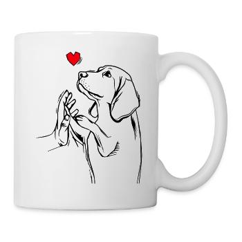 Beagle - Tasse - Weiß - Rechts