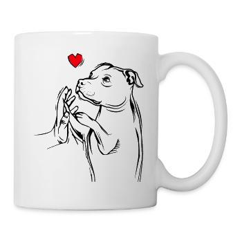 Staffordshire Bullterrier - Mug blanc - blanc - Droite