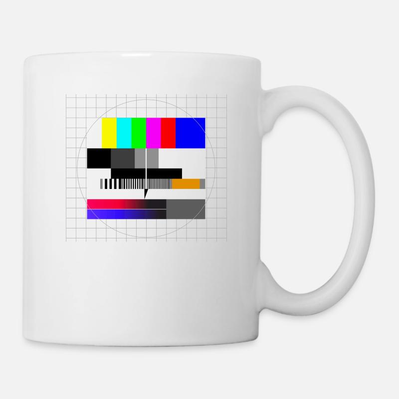 Retro Testbild - Tasse - Weiß
