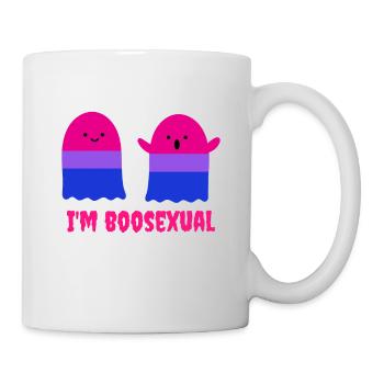 I Am Boosexual Bi Ghost Gift - Mug - white - Right