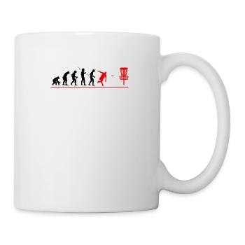 Evolution Disc Golf Discgolf Ultimate Disc Frolf - Tasse - Weiß - Rechts
