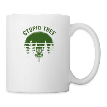 Stupid Tree Disc Golf Ultimate Frolf Frisbee - Mug - white - Right