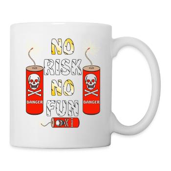 BÖLLER NO RISK NO FUN - Tasse - Weiß - Rechts