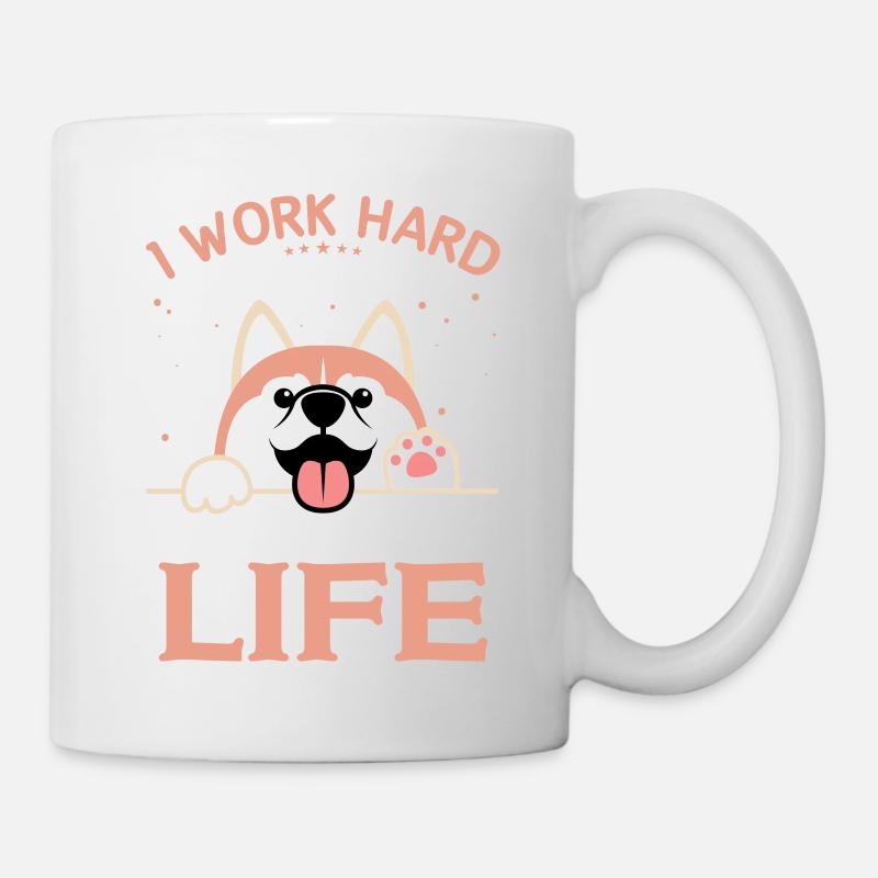 Cadeau premium pour les amoureux des chiens - Mug blanc - blanc