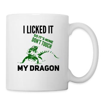 BEARDED DRAGON Lizard I Licked It Don't Touch - Tasse - Weiß - Rechts