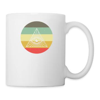 Maçon franc-maçon Illuminati - Mug blanc - blanc - Droite