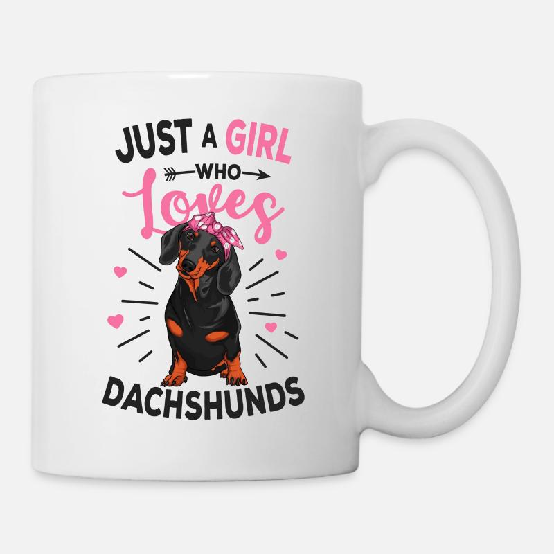 dachshund - Mug - white