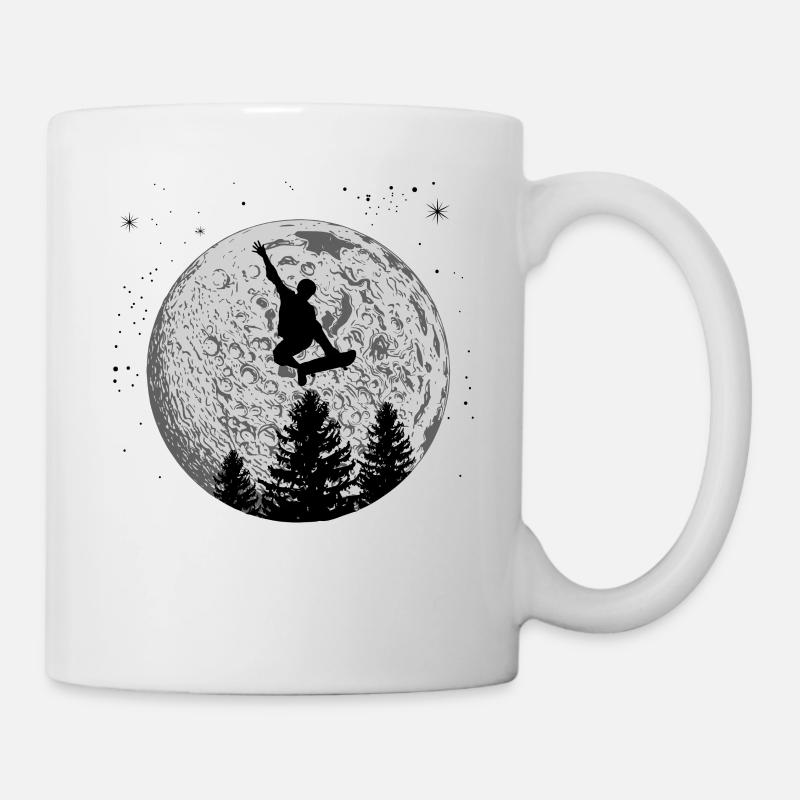 Skateboard - Tasse - Weiß