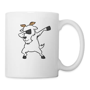 Dabbing Ziege Lustige Dabbende Ziege - Tasse - Weiß - Rechts