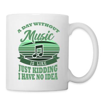 MUSIKER Geschenk Schlagzeug für Schlagzeuger SORRY - Tasse - Weiß - Rechts