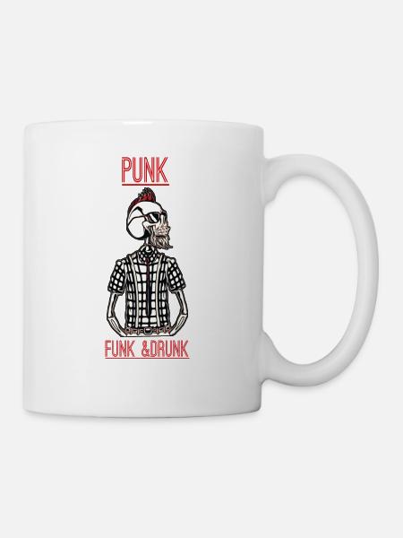 Punk Funk Drunk - Tasse - Weiß