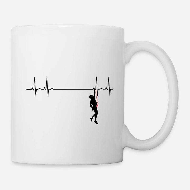Heartbeat climber klettern - Tasse - Weiß
