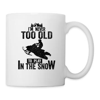 Snowmobile Shirt Funny Ski Snowboard Snowmobiling - Mug - white - Right