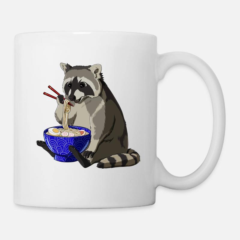 Raton laveur Ramen - Mug blanc - blanc