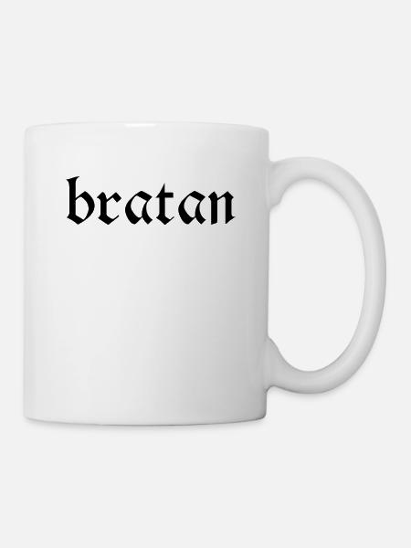 Bratan Russland Geschenk Hip Hop Geburtstag - Tasse - Weiß