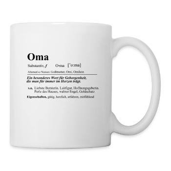 Grand-mère fille Grand-mère Grand-mère Grand-mère Coeur Omilein - Mug blanc - blanc - Droite